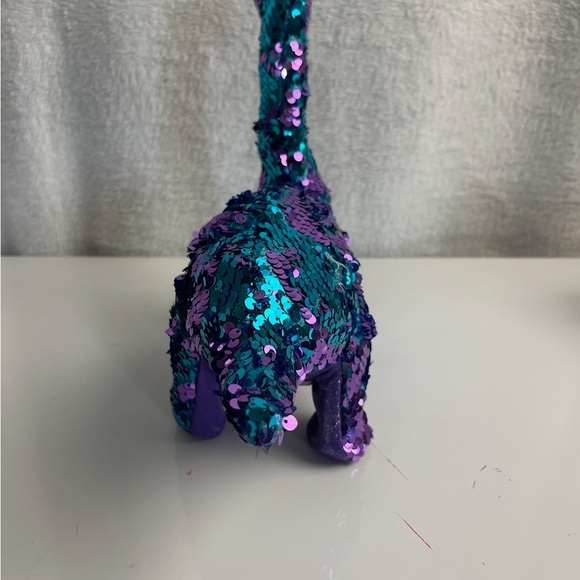 Walking Shimmering Sequin Dinosaur Plush - Picture 4 of 8